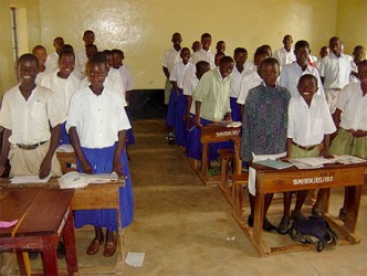 A Tanzanian classroom - click for bigger picture