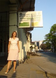 Me at the National Bureau of Statistics, Dar Es Salaam