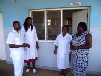 The health workers at Patrice Lumumba health centre