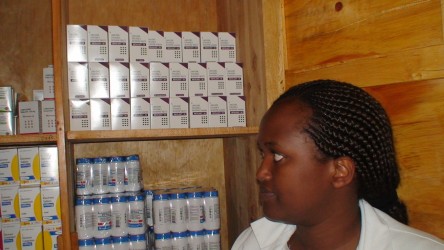 Antiretroviral drugs in the project pharmacy