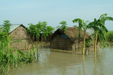 The reality of climate change: floods in Bangladesh (Credit: DFID)