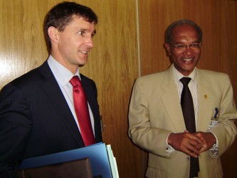 Keith with Minister Garrido