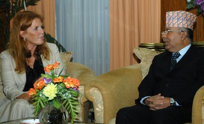 Duchess of Yorj meets Prime Minister Madhav Kumar Nepal (Photo credit: DFID)