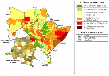 Food security in Central and Eastern Africa (Credit: IPC) - click for bigger picture