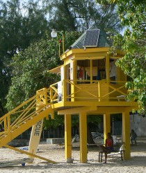 Life guard hut