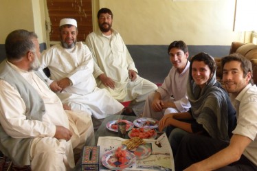 Picture: Discussing public works and investment with officials in Helmand