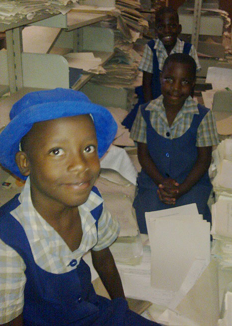 Photo: school girls in Zimbabwe