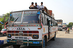 A bus in Nepal