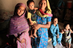 A mother and her children in Pakistan. Picture: Vicki Francis/DFID