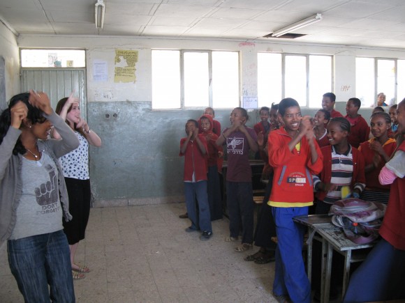 Singing with the class