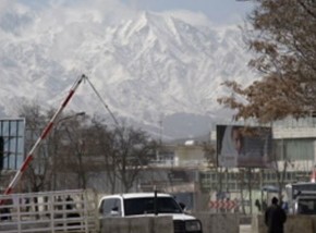 View of Hundu-Kush Mountains from British Embassy