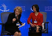 Ann Cotton presenting at the UN's Girls' Education Initiative