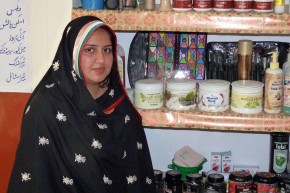 Ayesha Mehreen, 22, who received training to become a beautician. Picture: Punjab Skill Development Fund