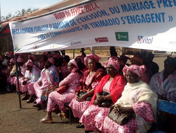 Public declaration in Yirimadio – 6 February 2014. Picture: Malick/Tostan