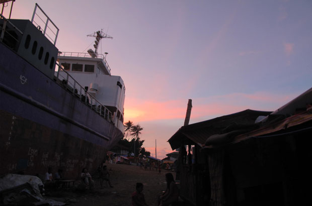 Sun sets in Tacloban. Picture: Henry Donati/DFID