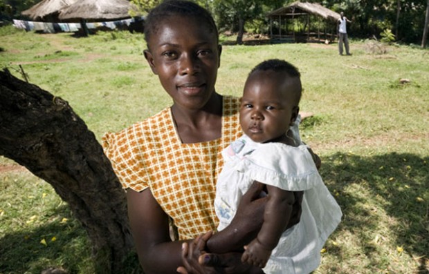 Young Kenyan mother with her baby. Picture: Sven Torfinn/DFID