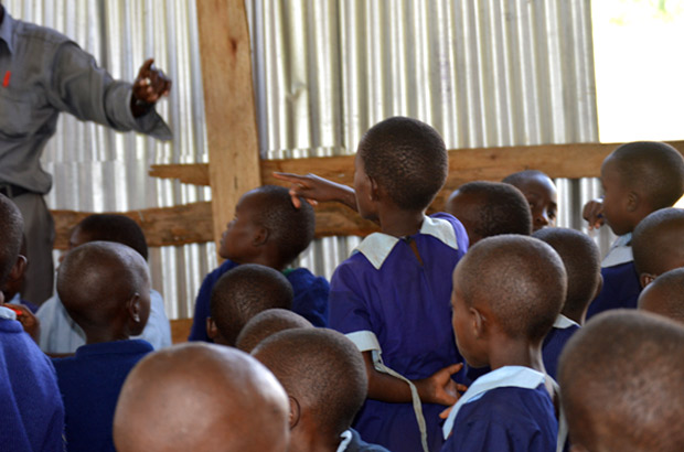 Children in class in one of the schools in Kuria on the Kenyan-Tanzanian border where FGM is rampant. Picture: Judy Kosgei