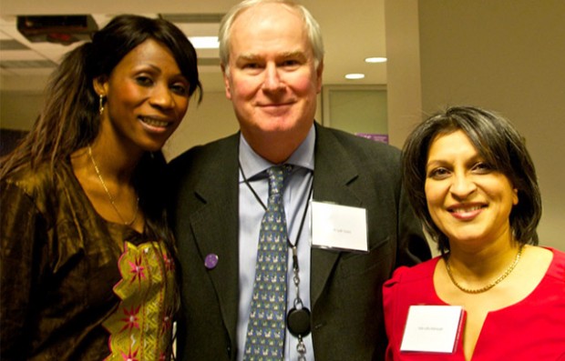 Sister Fa, Sir Mark Lyall Grant and Julia in New York, February 2015. Picture: Nick Cornwall