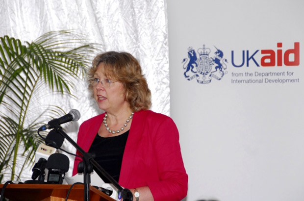 Baroness Northover launches DFID’s new Skills for Employment (S4E) and Ligada Programmes at the Stefanutti Stocks Construction School. Picture: Tomas Cumbana 