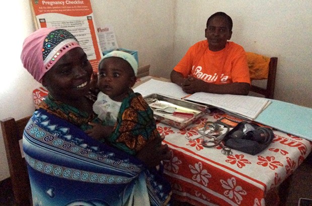 This young mother, aged 26, already has 3 children. She's looking for long-term protection and is having a one-to-one consultation about it. Picture: Lindsay Northover/DFID