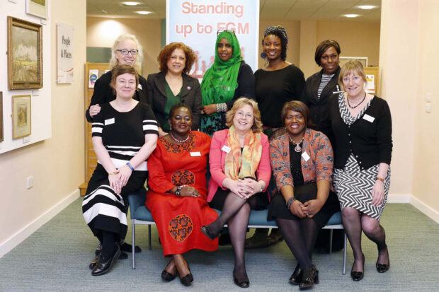 Baroness Northover meets FGM campaigners at Enfield's ‘Standing up to FGM event’, organised jointly by ESCB, Enfield Council and ProjectACEi. Picture: Simon O’Connor