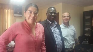 Ian, Lucinda and meet Tanzania Permanent Secretary Sagini