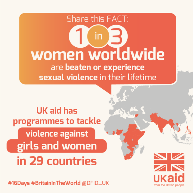 How UK is tackling violence against girls and women. Infographic: Ricci Coughlan/DFID